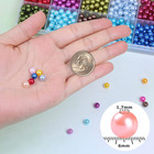 1960pcs Pearl Beads 6mm Bulk 28 Colors Jewelry Making Beads With Holes Craft Diy