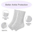 2 Pairs Of One Compress Bamboo Foot Sleeves keep Warm Bamboo Ankle Socks Foot   