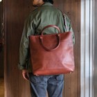 Vasco Vs-244ls Leather Nelson 2way Tote Bag  Camel