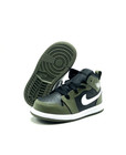  new  Toddler Baby Nike Air Jordan 1 Mid  td  Black white-olive  dq8425 092     