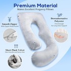 Knitted velvet Pregnancy Sleeping Pillows Full Body Maternity Support Nursing
