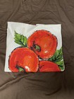 Vtg Parisian Prints Linen Kitchen Dish Tea Towel Cherry Pattern 