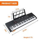 61 Key Music Electronic Keyboard Electric Digital Piano Organ Black Best Gift