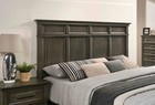 Bedroom Furniture Traditional 1pc Queen Size Bed Panel Style Headboard Gray Co