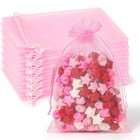 200 Pcs 5x7  Drawstring Organza Gift Bags Wedding Party Jewelry Candy Pouches