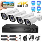 Camera 4ch Dvr Home Security System 4k 5mp Dvr   4 X Outdoor House