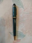 Waterman Phileas Marble Green Ball Point Pen France Made With Blue Refill 