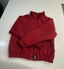 Vintage Carhartt Men   s Red Full Zip Lined Work Jacket W  Pockets Stand-up Collar