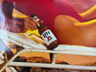 Vintage Beer Advertising Poster Sexy Girl Swimsuit Model Miller Lite Sunlite 30 