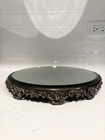 Antique Plateau Vanity Table Mirror Tray With Ten Legs Beveled Edge 12   