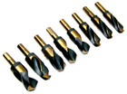 8 Pcs Large Silver And Deming Industrial Cobalt Drill Bit Set  1-1 16    To 1-1 2   