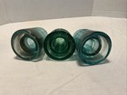Insulator Beehive Blue Green Aqua Glass Insulators Vintage