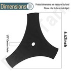 2 Pack 1 2  Center Hole 9 Inch 3-point Edger Blade - Replace 71-85716 85716 A100