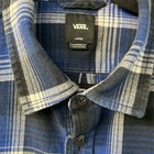 Vans Off-the-wall Blue   Black Plaid Shirt Men s Size Large