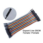40pcs 20cm Dupont Wire Cables Male To Male Female Breadboard Jumper Arduino Diy