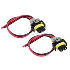 Wire Pigtail Female S H11 Two Harness Head Light Low Beam Socket Connector Plug