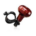 Woodgrain Steering Wheel Spinner Knob  Smooth Turning Assist Grip Ball Driving 