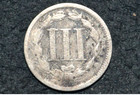 1866 Three Cent Nickel 3c    G vg Details    Free Shipping