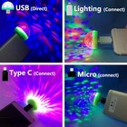 Usb Party Lights Mini Disco Ball led Small Magic Ball Sound Control Dj Stage    