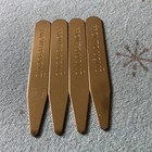 8 Piece Shirt Collar Stays For Men - Gold
