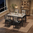Kitchen Table Chairs Set Dining Table Set For 4 With Upholstered Chairs Wood