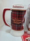 2021 Limited Edition Budweiser Clydesdale Plaid Holiday Stein 42nd Anniversary