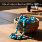 10 Strands Lamp Work Glass Beads Turquoise 8  Strand  Duty Paid Door Delivery 