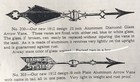 Original No  200 1912 Joseph Barnett Lightning Rod Arrow For Weathervane Ball