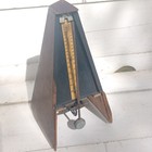 Vintage  Metronome Wind Up Wood Finish Made In Germany -working