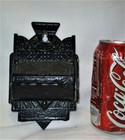 Antique Eastlake Primitive Usa Cast Iron Wall Mount Match Box Safe Holder Stove