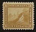 Travelstamps  Nicaragua Stamps Scott  8 - 1c Liberty Cap On Mountain Mint Mnh Og