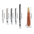 Compact 5-blade High-carbon Hand Saw Rosewood Handle For Woodworking   Pruning