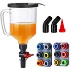 18pcs Engine Oil Funnel Kit 1 59qt 1 5l Automotive Coolant Funnel Set 12 Adapter