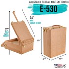 U s  Art Supply Artist 2 Drawer Wood Table Desktop Sketchbox Easel Case  Palette