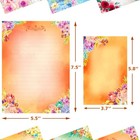 72 Pieces Cute Stationary Writing Paper And Envelope Set 2 Sides Colored  1 Side