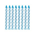 Blue Spiral Birthday Candles 24 Ct 2 5  Party Cake Decoration 