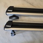 Thule 726 Universal Flat Roof Deluxe Locking Ski Carrier Top Car Rack Snowboard