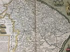 Rare Original Vintage Lincolnshire John Speed Large 1600s Replica Map Art Print