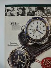 Vintage 1990s Print Ad Esquire Submersible Swiss Quartz Watch