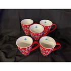 Set Of 5 Starbucks 2005 Christmas Ornament Mugs