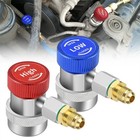 2pack R134a Quick Connector Adapter Coupler Auto Ac Manifold Gauge Low high Hvac
