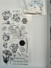 Clear Stamp   Die Sets Lot Of 8 Card Making Bee Mermaid Elephant Lightly Used
