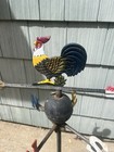 Vintage Cast Iron Weathervane Free Standing 30    Rooster