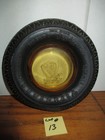 Firestone Tire Amber Glass  embossed   Ashtray Lot 13