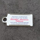 Vintage Dav Disabled Veterans Mini License Plate Key Fob Illinois 1965