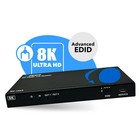 8k Hdmi Splitter 1x2 By Orei Duplicator With Audio Extractor Ultrahd  bk-102a 