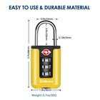 2 Pack Tsa Approved Luggage Locks  Combination Travel Padlock  3-digit Waterp   