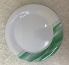  lot Of 12  G e t  10 5  Narrow Rim White green Plates Np-10