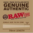 Raw Cones Single Size 70 30 Dogwalker  100 Pack 