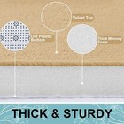 Memory Foam Bath Mat  30x20  Non-slip  Extra Soft  Absorbent  Machine Washable